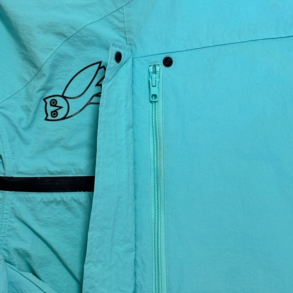 OVO Aqua Hooded Anorak Windbreaker with Owl Logo - Picture 4 of 4